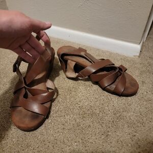 Brown Strappy Sandals